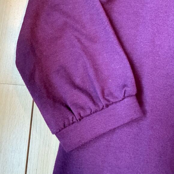 Maternity Maternal America Holiday Berry Gold Beaded Jersey Dress Sz Small - Picture 5 of 5